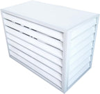 GENERIC Housse De Protection Antivol Pour Climatiseur D'extérieur En Aluminium Robuste - Réduction Du Bruit - Clôture Résistante Aux Intempéries Pour Unité De Climatisation Extérieure