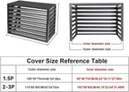 GENERIC Housse De Protection Robuste Pour Climatiseur Extérieur 110 X 60 X 80 Cm – Protection Résistante Aux Intempéries Pour Unités Séparées, Protection De Clôture Pour Systèmes CVC