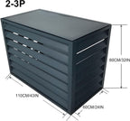 GENERIC Housse De Protection En Aluminium Pour Climatiseur - Mini Pompe à Chaleur Fendue - Bouclier Extérieur D'hiver Complet - Matériau Durable Résistant Aux Intempéries Pour Les Unités Extérieures