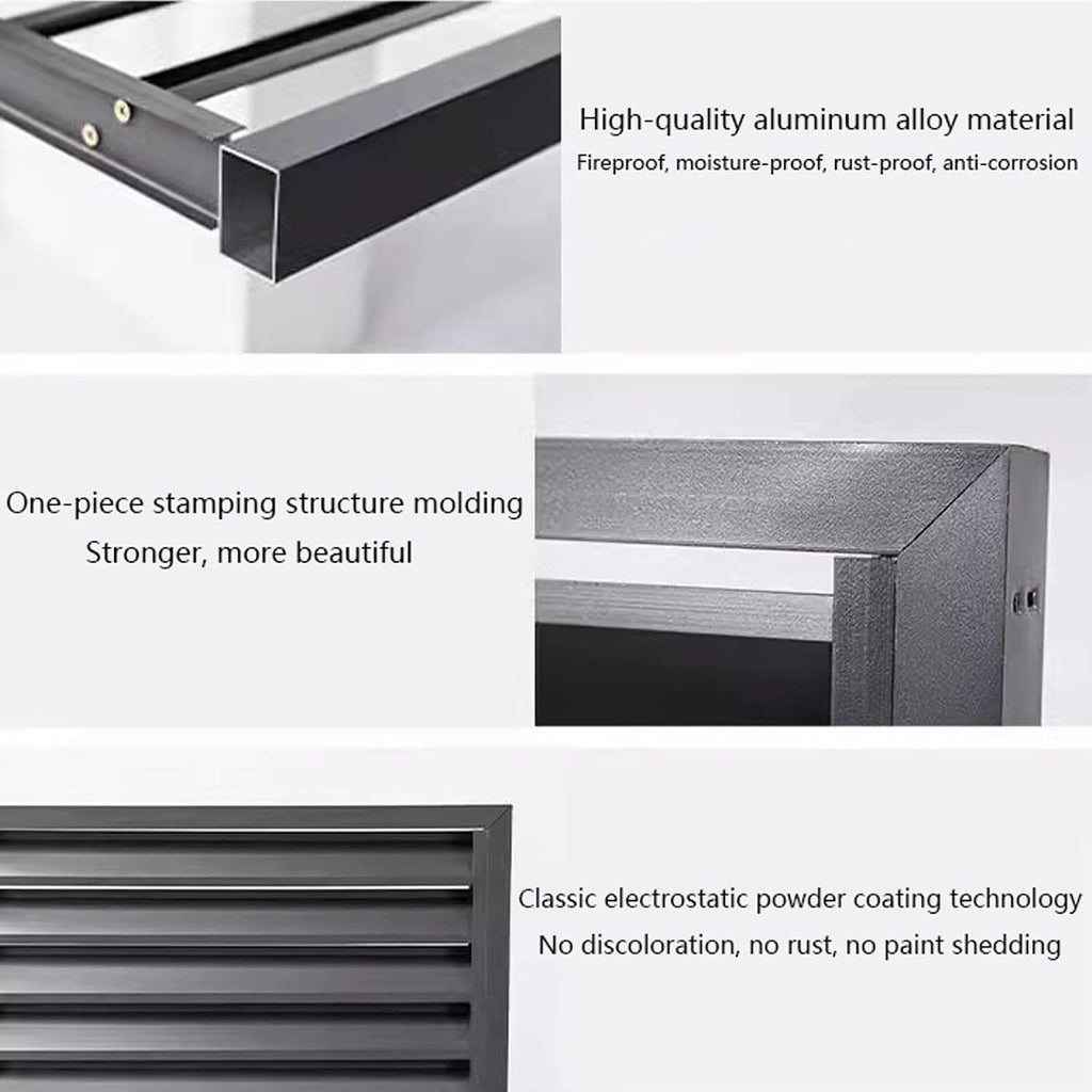  Housse De Climatiseur D'extérieur Résistante Aux Intempéries – Bouclier De Pompe à Chaleur En Aluminium Pour Une Protection Contre Le Bruit Et Une Performance Optimale – Élégant Et Design