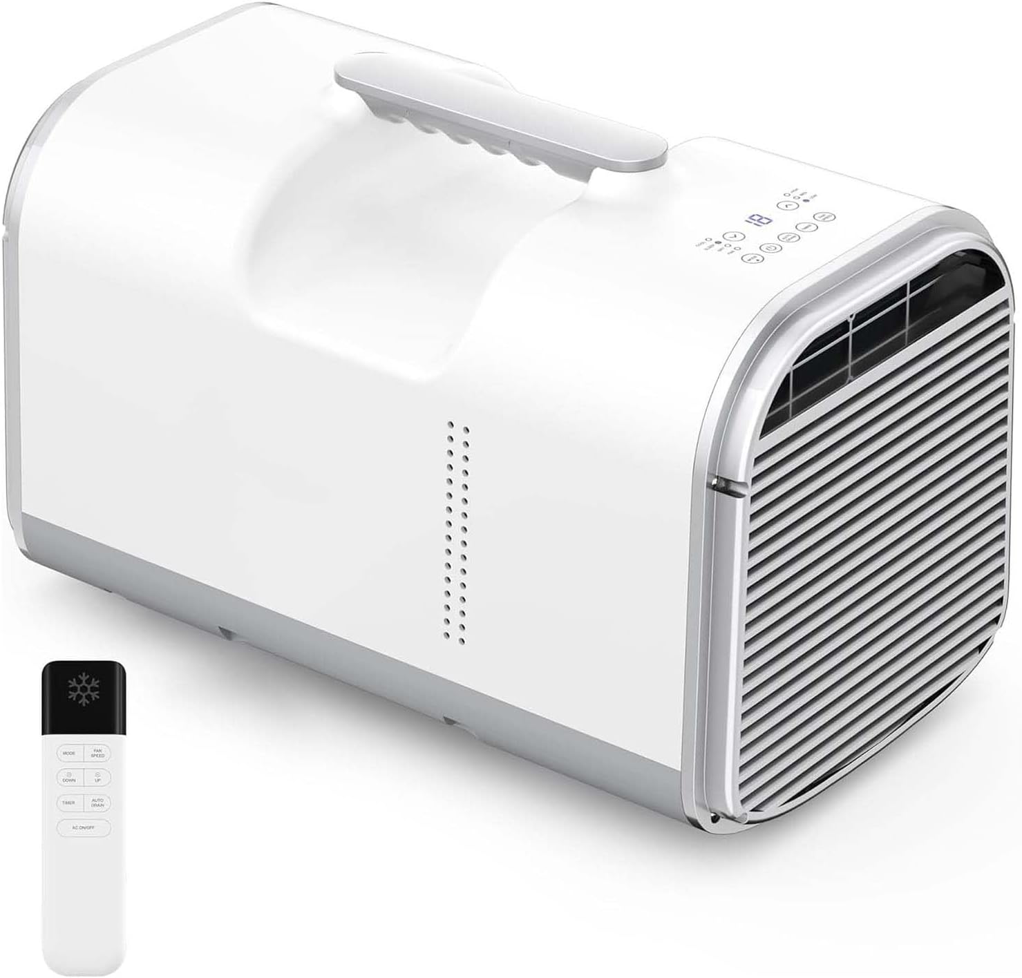  Climatiseur Portable, 4-en-1 Ventilateur De Refroidissement Déshumidificateur, 5100 BTU Mini AC Avec Télécommande Pour RV Camper Tent Chambre De Bureau, Aucune Installation Requise