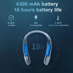  DieffematicKTY Climatiseur Mobile Portable Air Conditioner Summer Neck Fan Bladeless Fan Leafless Hanging Fans Air Cooler Conditioning Wearable Neckband Fans