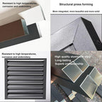GENERIC Housse En Aluminium Pour Climatiseur à 3 Panneaux Pour Climatiseurs Extérieurs, Réduction Du Bruit, Résistant Aux Intempéries, 110 X 80 X 60 Cm, Marron