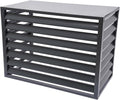 GENERIC Housse De Climatiseur En Aluminium Pour Pompe à Chaleur Extérieure Grise à Dessus Plat L 110 X L 60 X H 80 (2-3P) – Clôture AC Et Protection Contre Les éléments Météorologiques