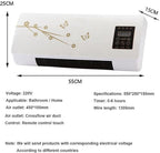  Climatiseur Portable Mural 2-en-1 2000 W | Refroidissement/chauffage Naturel Rapide | Ultra Silencieux For Les Chambres(B)