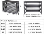 GENERIC Housse Antivol En Alliage D'aluminium Pour Climatiseur Extérieur Avec Volet Supérieur Pour Une Protection Sûre Et Une Résistance Aux Intempéries