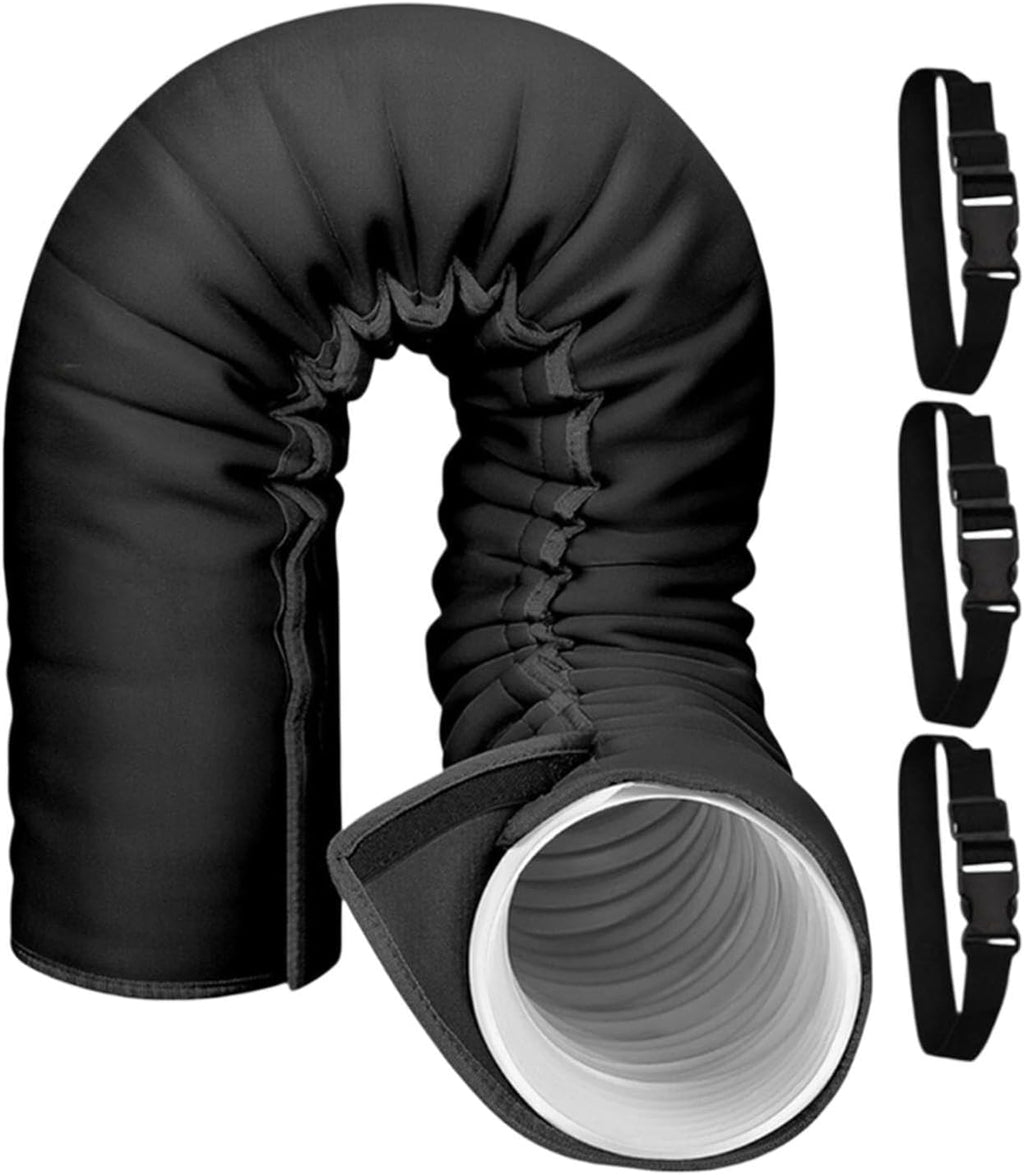  Portable AC Hose Insulation Sleeve - Exhaust Duct Insulated Wrap | Durable Thermal Protection | AC Vent Pipe Insulation For RV, Wall, Window, House And Casement Cooling
