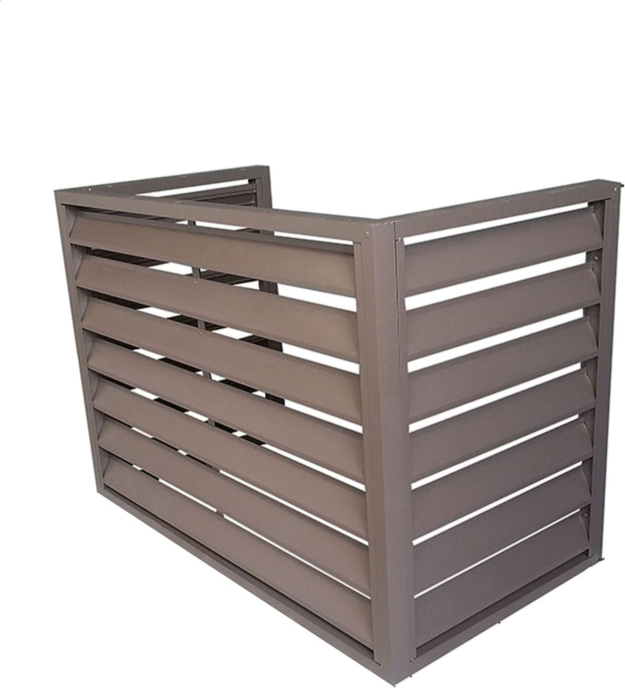  Housse De Protection En Aluminium Pour Climatiseur Extérieur – Clôture De Protection Pour Pompe à Chaleur Pour Unités De Climatisation Et Bouclier Résistant Aux Intempéries Pour Une Installation
