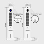 GENERIC Tower Fan Bedroom Evaporative Cooler 3 Vitesses LED Remote 12h Timer 80 Oscillation Calme Portable Climatiseur Unité Faible Puissance Pour Le Bureau à Domicile Sleep Safe Bladeless Design