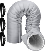  Isolation De Tuyau AC – Housse De Tuyau Portable Avec Sangles Réglables, Manchon D'isolation Thermique | Enveloppe économe En énergie Pour De Climatiseur De Fenêtre Dans La Maison, Garage,
