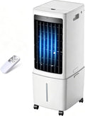  Refroidisseur D'air évaporatif Portable 40 L Avec Télécommande, Climatiseur Mobile Avec Minuterie 7,5 H, 3 Modes Et 3 Vitesses, Ventilateur Climatiseur Roulant Pour La Maison, Le Bureau Ou La Chambre,