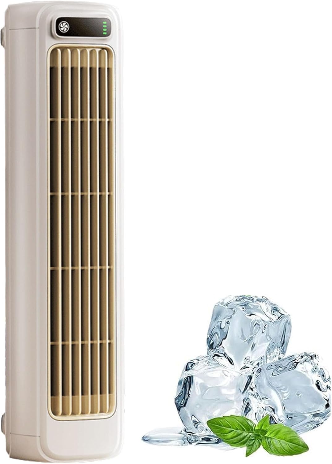  Ventilateur De Climatiseur Portable, Ace De Refroidissement Amélioré 2026 Avec 3 Vitesses Et écran Tactile LED, Refroidisseur D'air Rechargeable Silencieux Pour Chambre, Bureau Et Cuisine, Beige