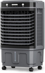 GENERIC Climatiseur Portable Avec 4 Compartiments à Glace, Réservoir D'eau De 20 Litres, Oscillation à 120°, Télécommande, Minuterie 12 H Et 3 Vitesses De Refroidissement. Idéal Pour La Chambre Ou La Maison.