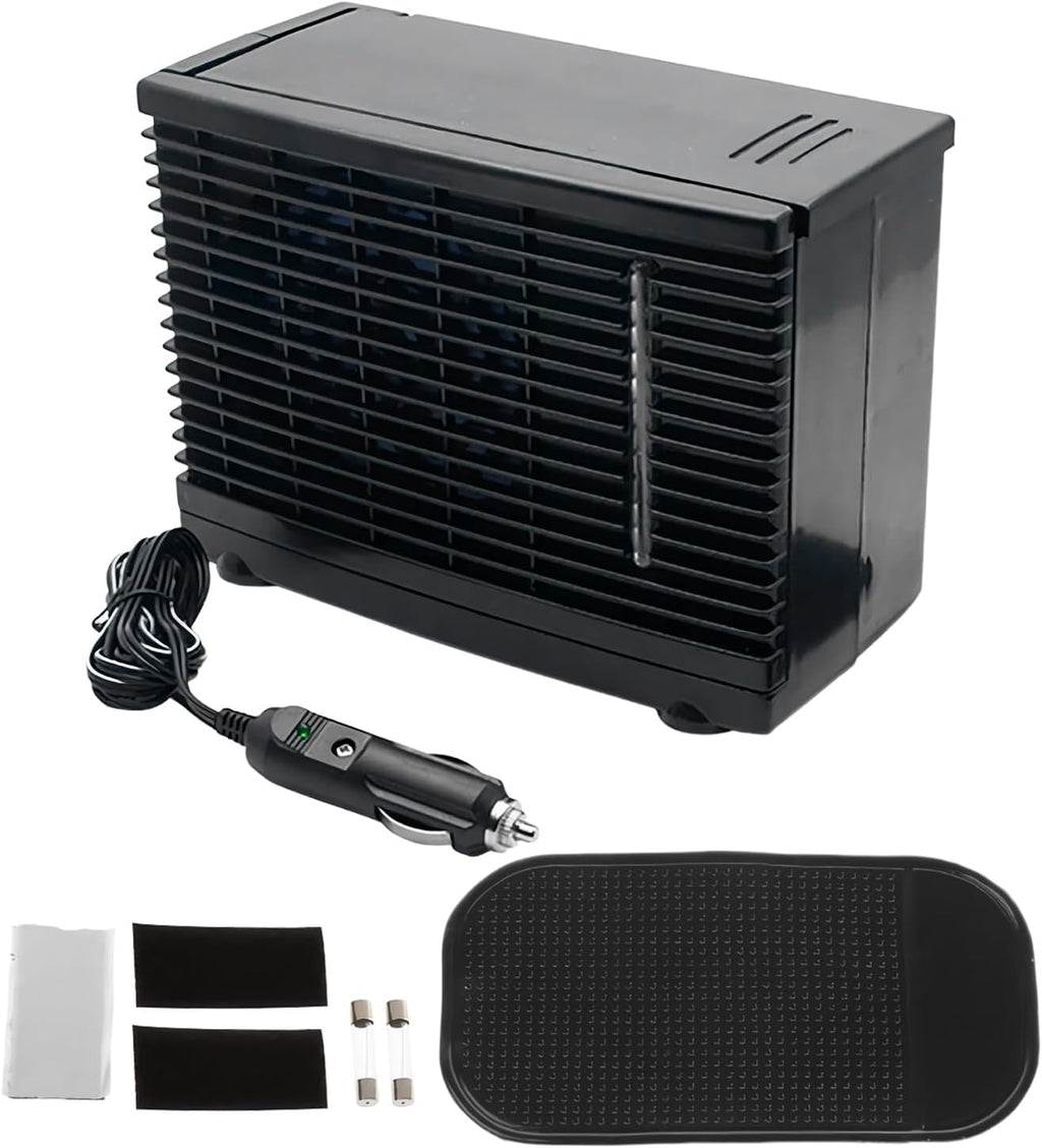  Ventilateur Climatiseur Portable Pour Voiture | Souffleur D'Air Portable Pour Voiture | Rafraîchisseur D'Air Évaporatif 12V Pour Camion Camping-Car Voyage Sous-Sol Chambre Garage