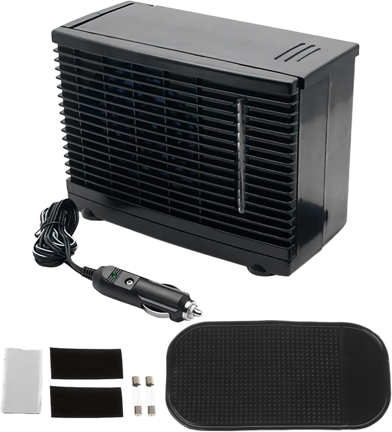 Ventilateur Climatiseur Portable Pour Voiture | Souffleur D'Air Portable Pour Voiture | Rafraîchisseur D'Air Évaporatif 12V Pour Camion Camping-Car Voyage Sous-Sol Chambre Garage