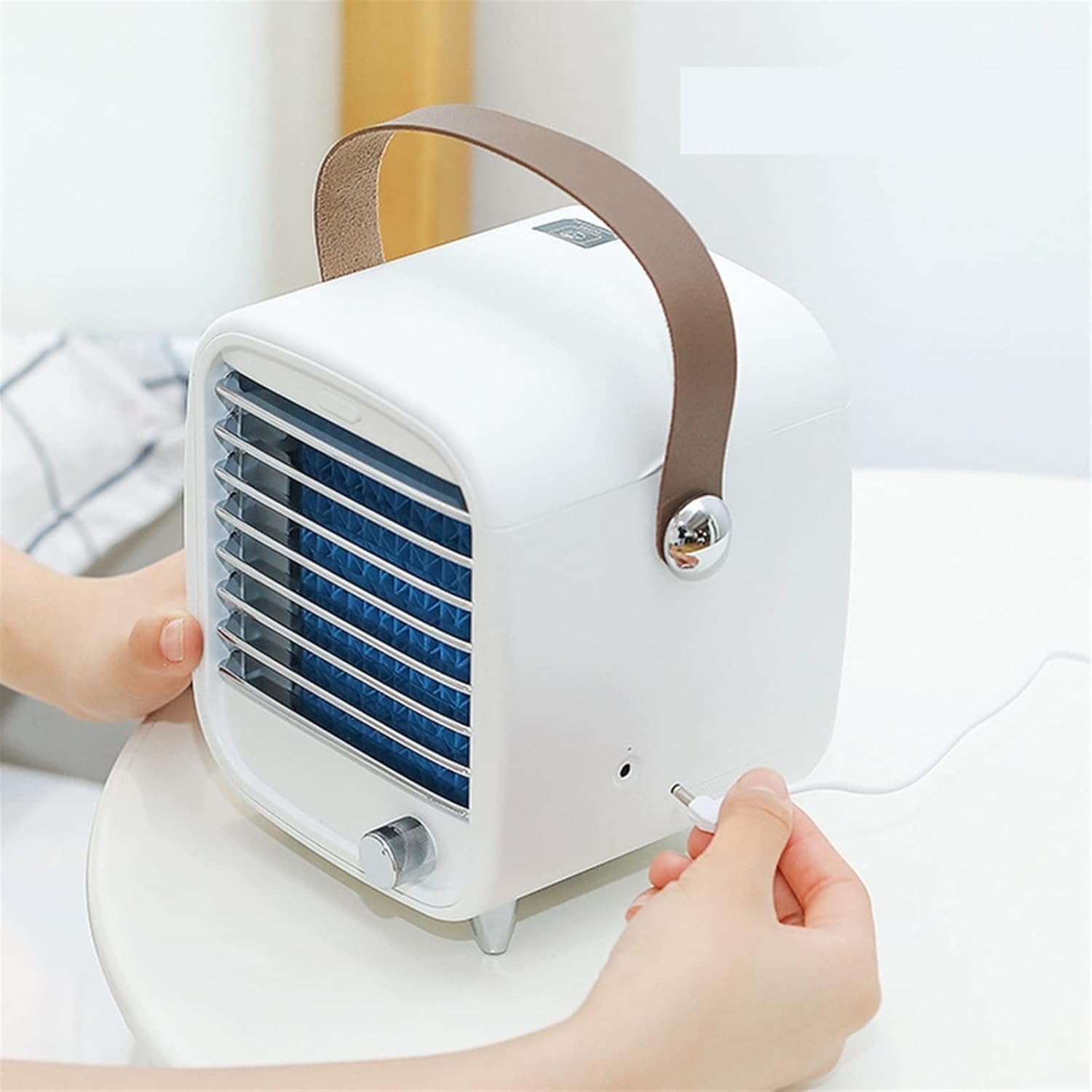  DieffematicKTY Climatiseur Mobile Mini Air Conditioner Fan Home Office Personal Space Cooler Desktop Humidifier
