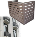  Housse De Protection En Métal Résistante Aux Intempéries Pour Climatiseur Et Climatiseur, 110 X 60 X 80 Cm, Cage Marron Pour Mur Extérieur