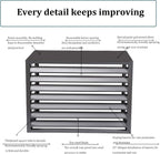 GENERIC Housse En Aluminium Pour Unité De Climatisation - Protection Extérieure Décorative Résistante Aux Intempéries Pour Climatiseurs Centraux - Boîtier Autonome Pour Ordures Ou équipements CVC