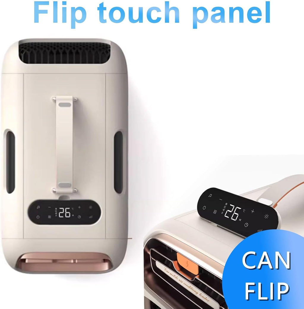  Unité De Climatisation Portable Sans Fenêtre, Refroidissement De Compresseur 420W Pour La Pièce De 10m2, Conception Auto-évaporatrice, 3 Vitesses, Télécommande, Fonctionnement Calme 45dB, Pas De Drain