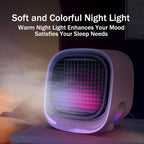 GENERIC Conditeur D'air Portable Et Humidificateur De Ventilateur Avec Veilleur LED, Réglages à 4 Vitesses, Refroidissement Rapide En 90 Secondes, Idéal Pour L'utilisation à La Maison Et Au Bureau, Conception