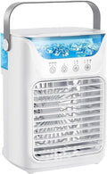  Ventilateur Rafraîchisseur D'Air Personnel | Ventilateur Portable Avec Réservoir D'Eau - Appareil Rafraîchissant D'Été Avec 2 Modes De Brumisation Pour Bureaux Chevet Dortoir Table Chambre Salle Patio