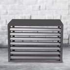 GENERIC Housse De Protection Pour Climatiseur Extérieur - En Aluminium - Avec Clôture Pour Unités Extérieures Et Pompes à Chaleur - Résistante Aux Intempéries - Compatible Avec La Plupart Des Climatiseurs
