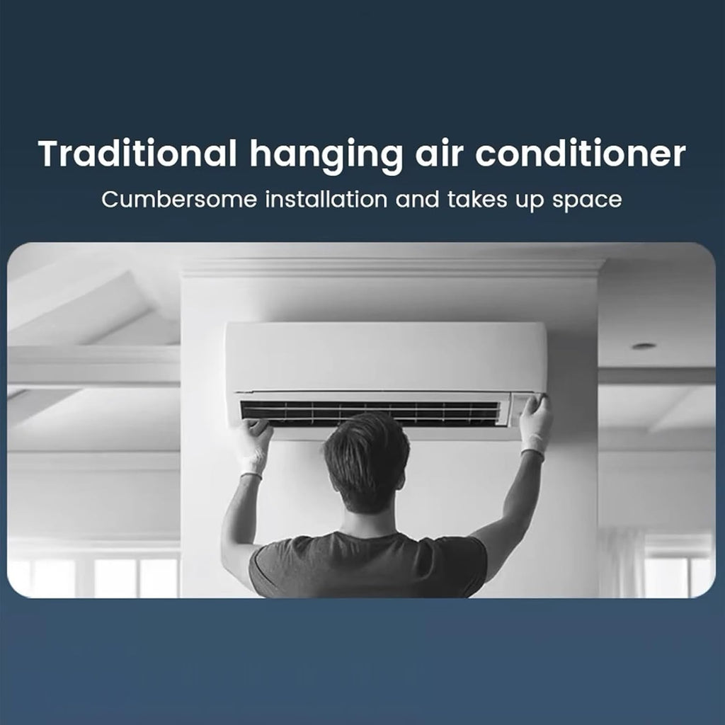  Ventilateur Rafraîchisseur D'Air Pour Pièce | Ventilateur Rafraîchisseur D'Air | Appareil De Ventilation Trois Vitesses Avec Chargeur Sans Fil Pour Maison Chambre Camping Car Salle De Bain