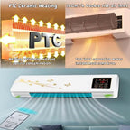  Split Max Aire Acondicionado Portatil,2 In 1 Portable Air Conditioning,2024 New Wall Mounted Air Conditioner,With Remote, For Home/Office/Bedroom (White)