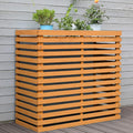  Housse De Protection En Bois Pour Climatiseur D'extérieur – Clôture De Protection Pour Pompe à Chaleur – Cachette élégante Pour Unités Extérieures – Protection De Climatiseur Résistante Aux