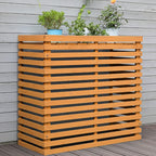  Housse De Protection En Bois Pour Climatiseur D'extérieur – Clôture De Protection Pour Pompe à Chaleur – Cachette élégante Pour Unités Extérieures – Protection De Climatiseur Résistante Aux