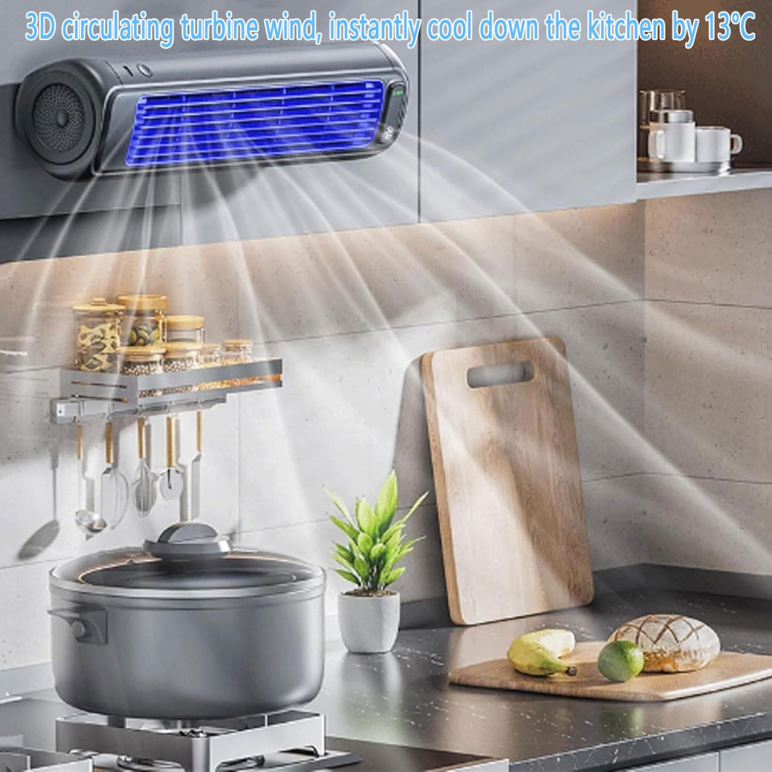  Ventilateur De Refroidisseur D'air De Bureau, Tour De Refroidissement Portable USB à 3 Vitesses Avec Fonctionnement Silencieux Et Conception De Support Mural, Climatisation Silencieuse énergétique Pou