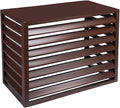 GENERIC Housse De Protection En Aluminium Pour Climatiseur Et Pompe à Chaleur - Condensateur Extérieur - Protection De Radiateur - Résistante Aux Intempéries - Pour Unités Extérieures (marron)