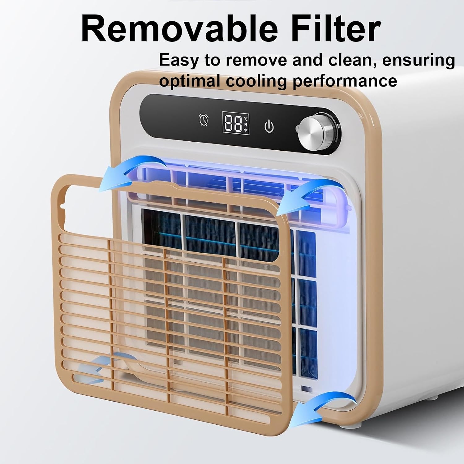  Calme Split Portable AC Pour Le Camping, RV, Tente. 130m3/h Airflow, WiFi Et Télécommande, 12H Minuterie.Léger 13kg Sans Tuyau De Conception Pour La Caravane, Camion, Refroidissement De Chambre à Couc