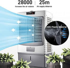  Ventilateur De Refroidisseur D'air Évaporatif Commercial, Humidificateur Industriel, Climatiseur 3 En 1, Grand Réservoir D'eau De 55 L, Refroidisseur Domestique, Moteur Puissant Pour Un Refroidiss