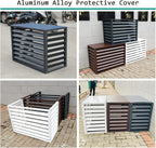 GENERIC Housse De Climatiseur Extérieur – Clôture D'intimité Décorative En Aluminium – Protection Contre Les Intempéries Pour Unités Centrales De Climatisation Et Poubelles – Boîtier Autonome