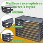  Couverture De Climatiseur De Pompe À Chaleur Convient Pour L'unité Extérieure Du Climatiseur Support De Fleur Climatiseur En Aluminium Blanc Louver Haut-L110*W60*H80(2~3P)