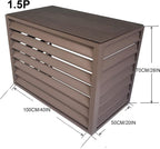  Housse En Métal Pour Climatiseur Extérieur – Protection Résistante Aux Intempéries Qui S'adapte à La Plupart Des Unités Standard Résistante à La Rouille, Installation Facile, Idéale Pour Toutes Les