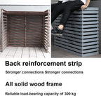 GENERIC Bonsai Design Housse En Bois Pour Climatiseur – Protection D'unité Extérieure | Cadre En Maille Polyvalent Pour Jardins, Terrasses Et Balcons | Housse élégante Pour Climatisation