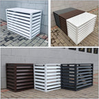 GENERIC Housse De Protection En Aluminium Pour Unité De Climatisation Extérieure - Protection Contre Les Intempéries - Pour Pompe à Chaleur - Équipement Extérieur - Grille De Protection Pour Climatiseur