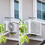 GENERIC Housse De Protection En Aluminium Pour Climatiseur Extérieur – Clôture à Persiennes Antirouille – Protection De Climatiseur Autonome élégante – Résistante Aux Intempéries Et à La Déformation