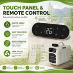  Climatiseur Portable 4700 Btu Pour Le Camping Sous Tente, Double Tuyau, Silencieux (45 DB), Télécommande, Modèle 2026, Idéal Pour Les Voyages, L'extérieur Et L'intérieur Cooling