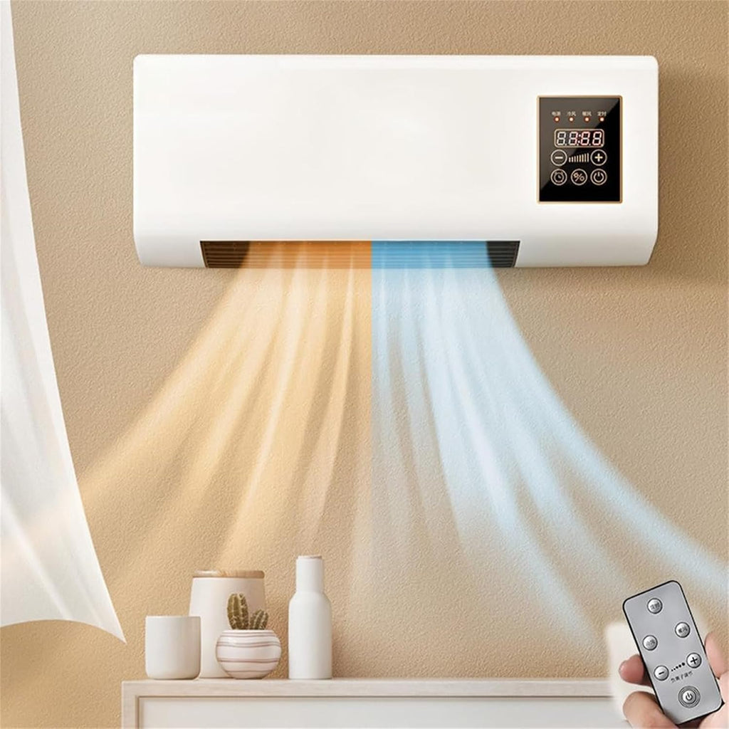GENERIC Ventilos Avec Télécommande, 30 DB Silencieux, Chauffé Et Refroidi, écran Tactile, Compact Pour Chambre à Coucher, Bureau Et Salon, économie D'énergie Et Facile à Installer