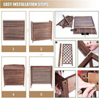  Housse Et Clôture Pour Climatiseur Extérieur - Boîtier De Protection Pour Unités De Climatisation Et Supports De Fleurs - Séparateur D'espace Et Grilles Pour Climatiseurs Et Pompes à Chaleur (taille