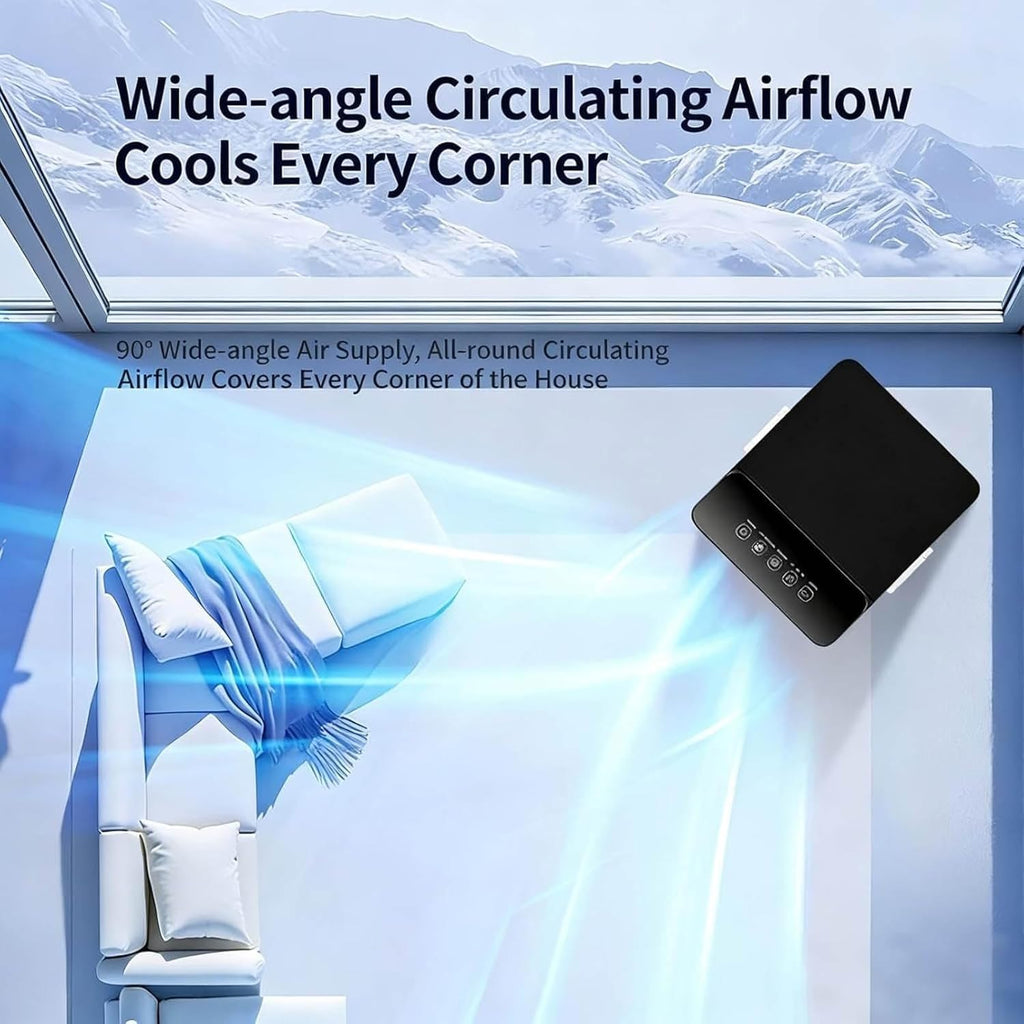 GENERIC Refroidisseur D'air évaporatif Portable Avec Télécommande, Réservoir 10L, Ventilateur Basse énergie à 3 Vitesses Pour Bureau De Chambre à Coucher, Humidificateur De Brive Mobile Silencieux Avec Minute
