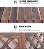 GENERIC Housse De Protection En Bois Massif Pour Climatiseur Et Pompe à Chaleur, 85 X 35 X 75 Cm – Volet Décoratif, Coque De Poubelle, Support De Fleurs, Grille Pour Utilisation En Extérieur