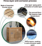 GENERIC Housse Pour Climatiseur Extérieur, Bois Massif Pour Unités De Climatisation Mobiles, Support De Fleurs, Protections Résistantes Aux Intempéries, Couleur Grise, Décoration De Jardin, Durabilité