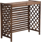 GENERIC Housse De Climatiseur Extérieur Et Boîtier De Pompe à Chaleur - Poubelle En Bois Massif Et Support De Fleurs, Grilles De Protection Pour Unités AC (taille : 1)