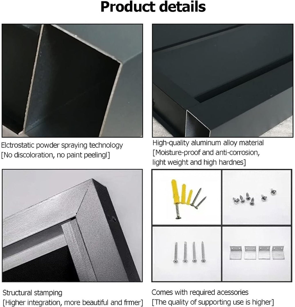 GENERIC Housse De Climatiseur Extérieur – Grilles De Protection Décoratives En Aluminium Pour Climatisation Et Pompes à Chaleur – Housse De Condensateur D'extérieur Résistante Aux Intempéries, Idéale Pour Une