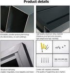  Housse De Protection Décorative En Aluminium Pour Climatiseur Extérieur Et Pompe à Chaleur - Pour Unités De Climatisation Et Ordures - Utilisation En Intérieur/extérieur