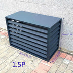 GENERIC Housse De Climatiseur D'extérieur Résistante Aux Intempéries – Barrière Décorative En Aluminium Pour La Protection De La Maison Des Unités De Climatisation – Bouclier Résistant Aux Intempéries